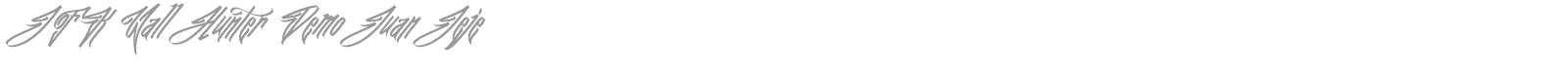 Wall Hunter font preview